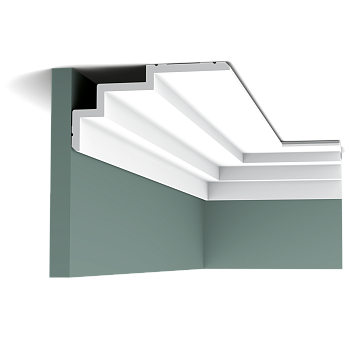 Карниз Orac Decor Полиуретан C392 STEPS д 2000 x в 190 x ш 100